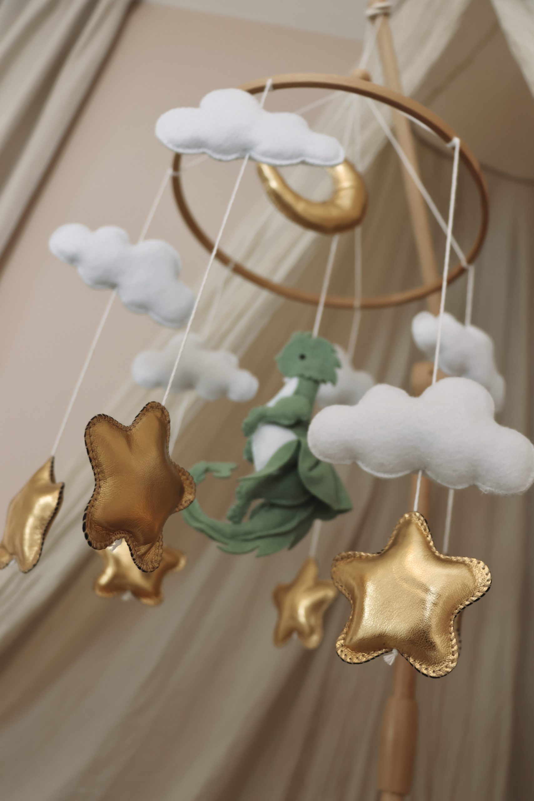 Handmade Dinosaur babymobile