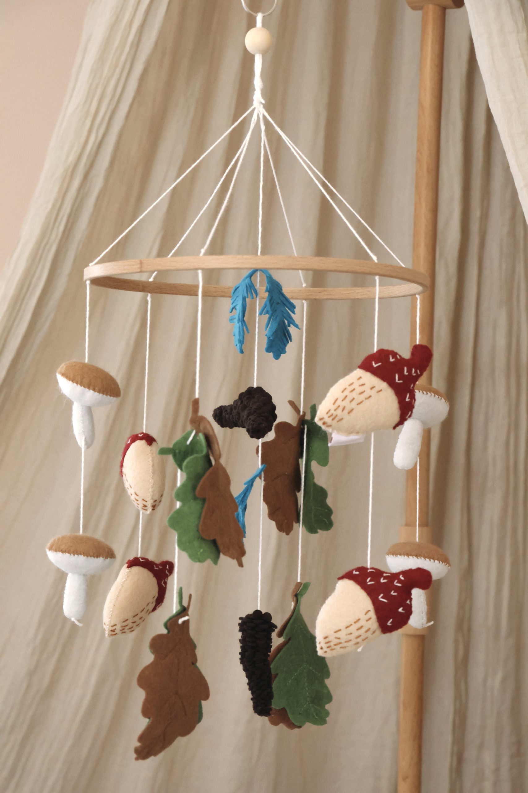 Handmade Autumn babymobile