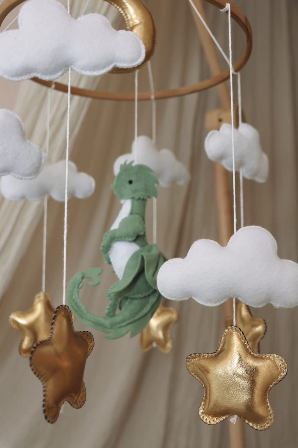 Handmade Dinosaur babymobile