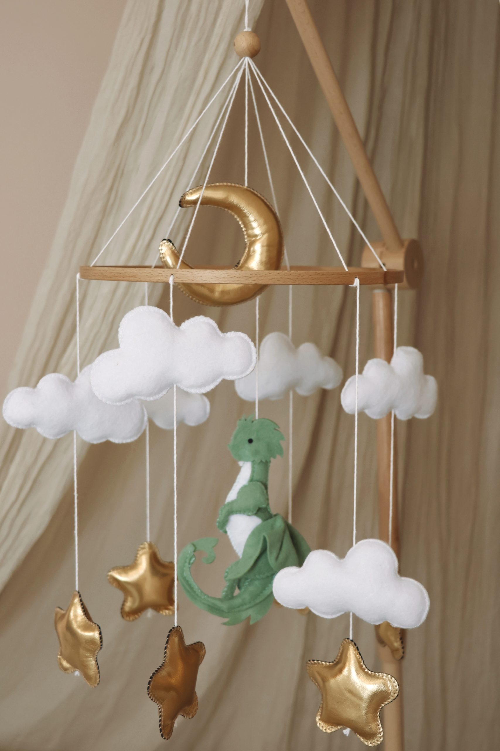 Handmade Dinosaur babymobile