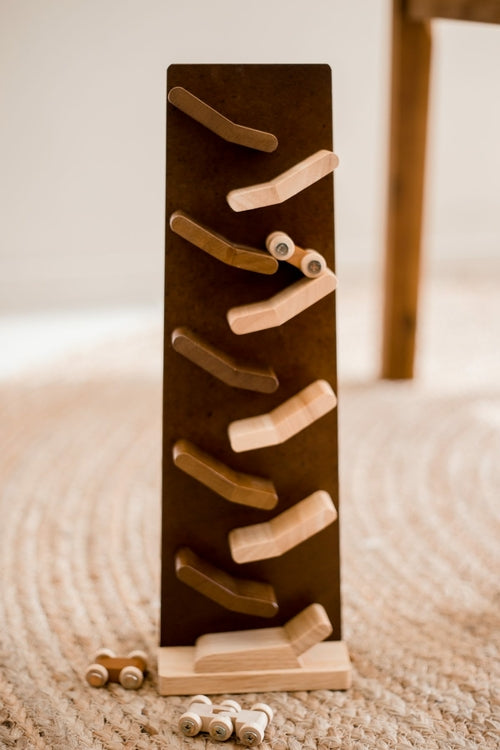 Wood Zig Zag Car Racing