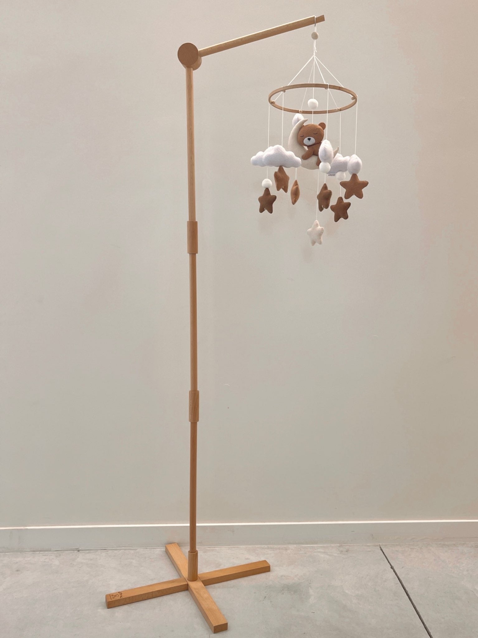 Handmade Sleepy fox baby mobile