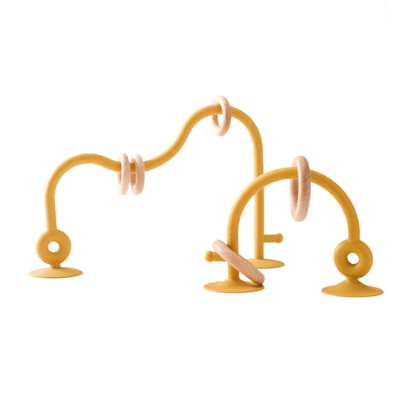 Wood and Silicone Toy Roller Coaster