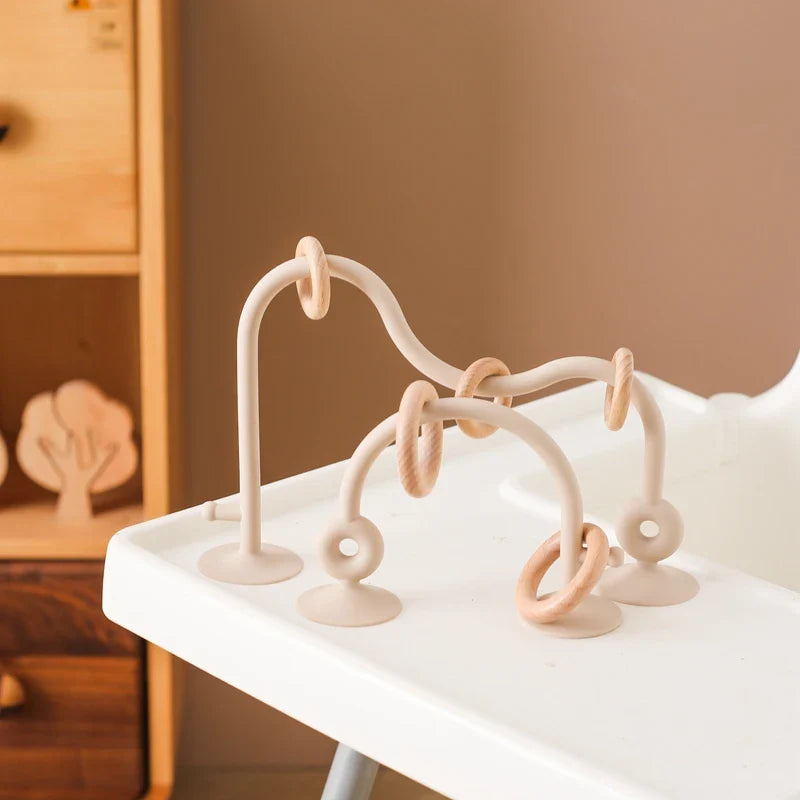 Wood and Silicone Toy Roller Coaster