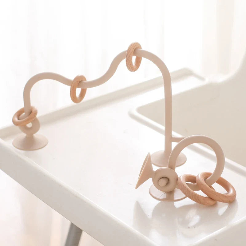 Wood and Silicone Toy Roller Coaster