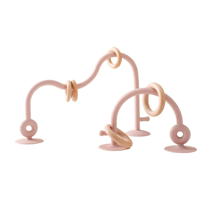 Wood and Silicone Toy Roller Coaster