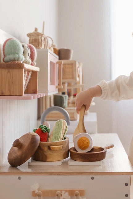Wood Cooking Set - Pots and Pans