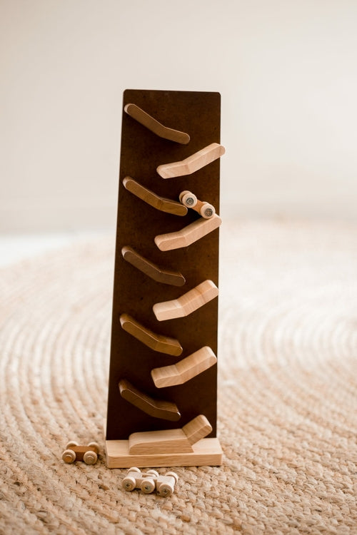Wood Zig Zag Car Racing